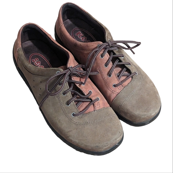 Klogs Myra Women's Casual Tan/Olive Suede Oxford Lace Up Shoes Size 8 M - Picture 4 of 7